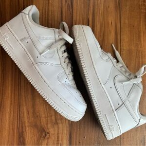 Nike white Air Force 1s